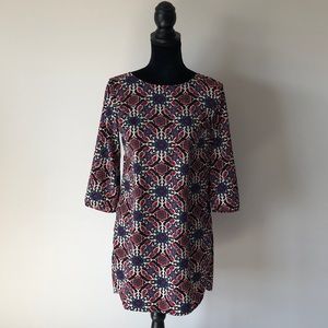 Old Navy floral 3/4 sleeve shift dress (xs) B14